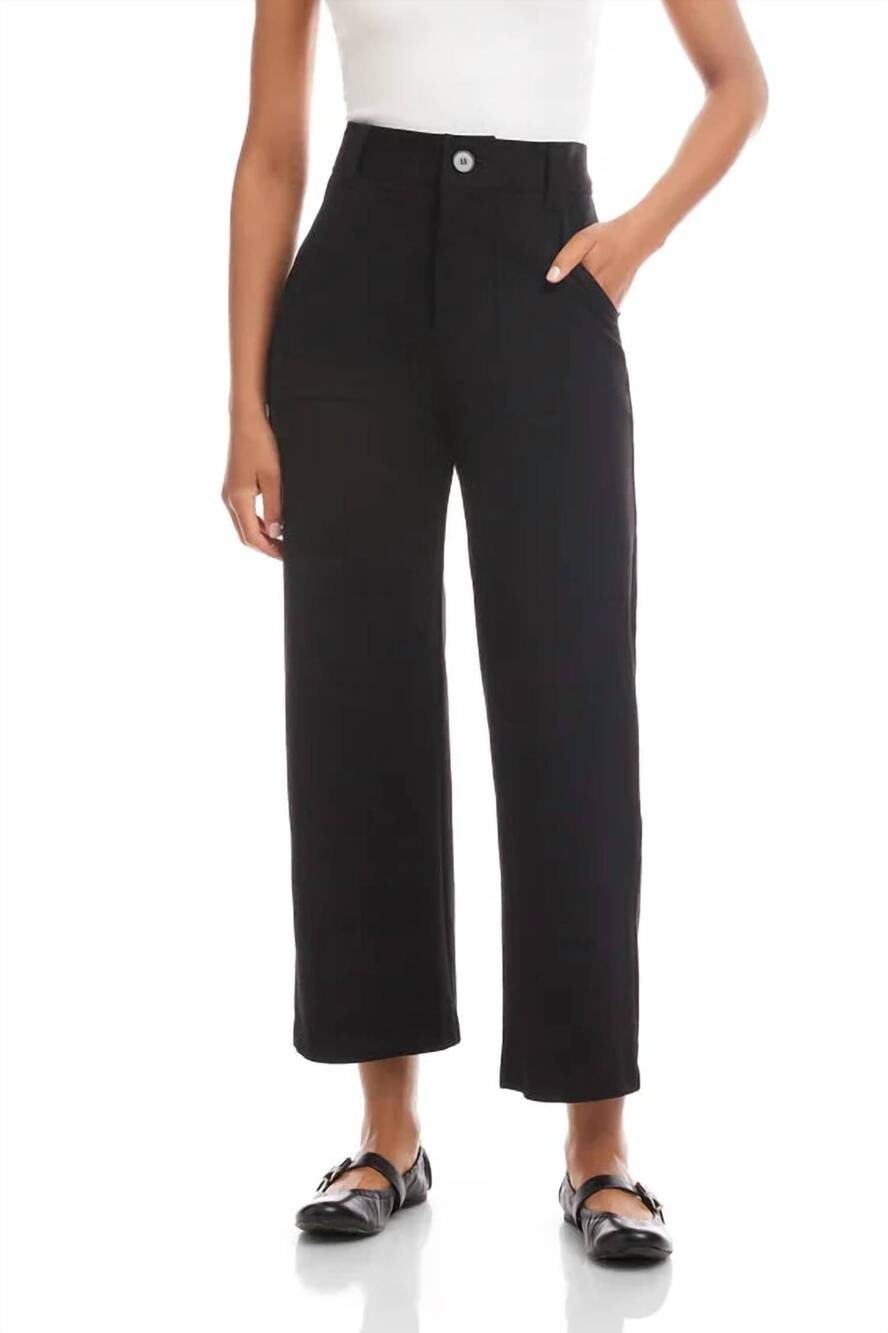 NEW FIFTEEN TWENTY rylee crop pants in black